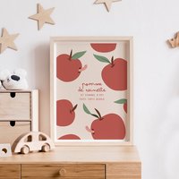 Kinderreimplakat Pippins Apfel von Lateliervingthuit