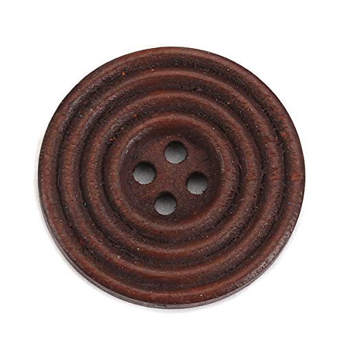 Lationday 30pcs 25mm Pack Colorful Wood Sewing Buttons For Crafts Scrapbooking 4 Holes Round Circle Carved Buttons For DIY Apparel Lationday 30pcs 25mm Pack Colorful Wood Sewing Buttons For Crafts Scrapbooking 4 Holes Round Circle Carved Buttons For DIY Apparel von Lationday