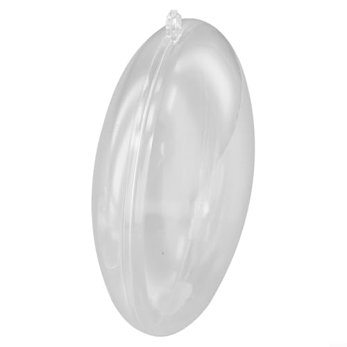 10 transparente Kunststoffkugeln für festliche Dekoration zur Aufbewahrung von Süßigkeiten, Konfetti und Schmuckstücken (A 11 cm) von LatoYard