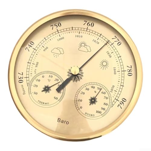 130 mm Barometer mit Thermometer und Hygrometer für umfassende Wetterbedingungen Analyse von LatoYard