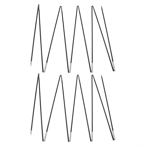 2 hochfeste Fiberglas-Zeltstangen, leicht und kompakt für bequemen Transport (475) von LatoYard