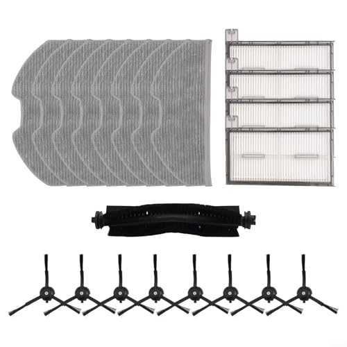 All-in-One-Ersatz-Set für Eufy X8 Pro Serie & X8 Pro SES Hauptbürste, Filter, Wischtücher (B) von LatoYard