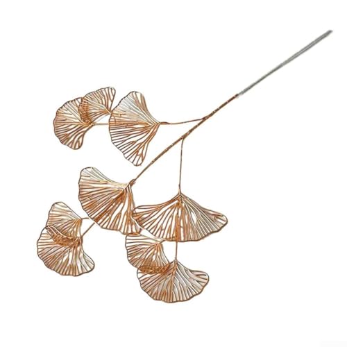 Dekoratives künstliches Blumenarrangement mit Ginkgoblatt und Eukalyptus zum Stylen (2) von LatoYard