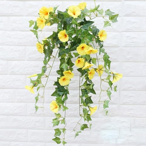 Elegante hängende Morning Glory Ranke für schöne Hochzeit und Wohnambiente (gelb) von LatoYard