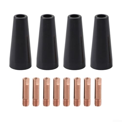 Für MIG-Schweißzubehör, gasloses Flussmittelkerndüsenspitzen-Set 0, 6, 1, 2 mm für 14AK MB14 und MB15 Schweißbrenner (1,2 mm) von LatoYard