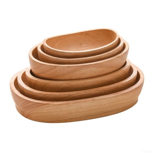 Handwerklich gefertigtes Holztablett zum Servieren für Gerichte, funktionales und dekoratives Wohnaccessoire (17 x 9,5 x 4,5 cm) von LatoYard