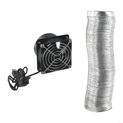 Komfortable Luftzirkulation mit USB-Lötdämpfer, geeignet für Zuhause und Büro (Lüfter plus 6 m Rohr) von LatoYard