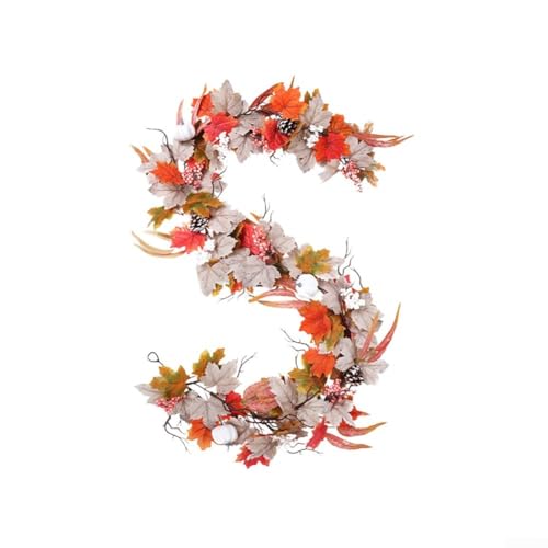 Künstliche Blumenranke für kreative saisonale Arrangements, Rattan für Herbst- und Halloween-Dekor (A) von LatoYard