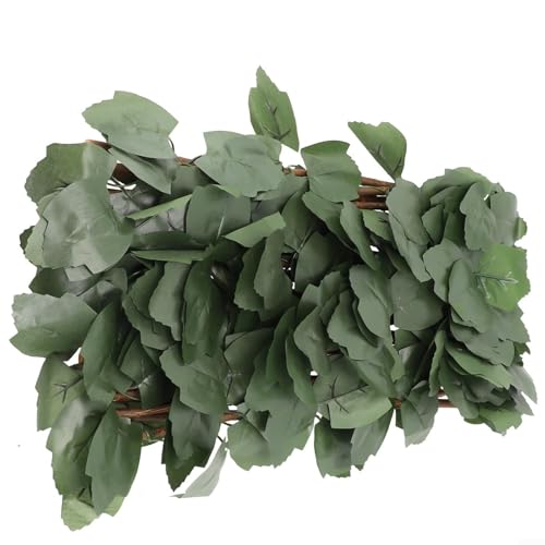 Künstlicher Zaun mit grünem Blatt-Design und Netzrückseite für Garten, Balkon und Innenhof, Privatsphäre und Dekoration, verstellbare Größe (#1) von LatoYard