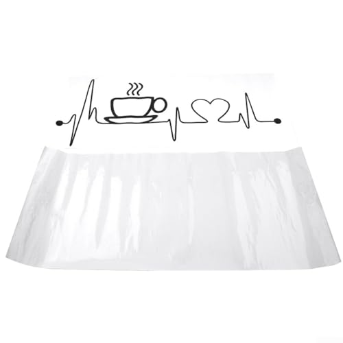Lustiger und einzigartiger PVC-Wandaufkleber für Kaffeeliebhaber, einfach anzubringen und zu entfernen (schwarz) von LatoYard