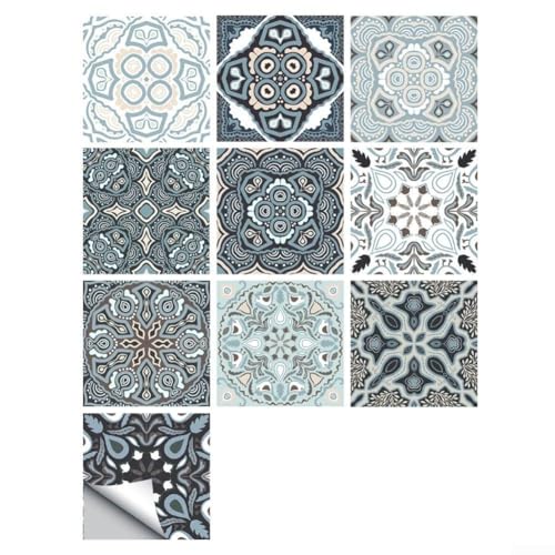 Mosaik-Fliesenaufkleber für Wände und Böden, verleihen Ihrer Küche oder Ihrem Badezimmer einen modernen Touch (MZ-6-004) von LatoYard