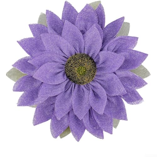 Sonnenblumenkranz aus Sackleinen für Heimdekoration, hängende Tür, Wandkunst, rustikale florale Dekoration, Thanksgiving saisonale Dekoration (lila) von LatoYard