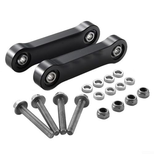 Stabilisator-Verbindungs-Set aus Aluminiumlegierung für Can Am Ryker 2019 2024, zuverlässige Handhabungsleistung (schwarz) von LatoYard