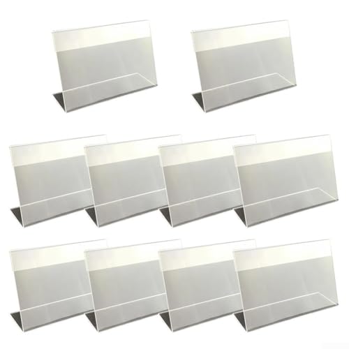 Transparente Acryl-Halter, 20 Stück, für Speisekarten und Fotos, entworfen für Stabilität (10 x 20 cm, 10 Stück) von LatoYard