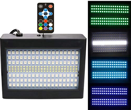 204Zwei-Farben-Blitzlichter Flutlicht-Disco-Licht 7 Farben 16 Geschwindigkeitsanpassungen 40WGRB Bühnenlicht Schallgesteuerte Bühnenbeleuchtung von Latta Alvor