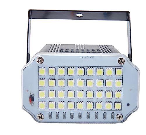 36 LED Disco Lichte, Latta Alvor Partylicht Lichteffekt Bühnenbeleuchtung Farbe Partybeleuchtung Strobe lampe DJ Röhrenblitz Lampen (white, Aluminiumschale)… von Latta Alvor