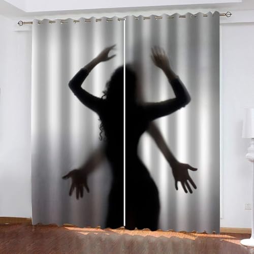 Latwerio 3D Drucken Gardinen Sexy Wohnzimmer Vorhänge, Sexy Vorhang Blickdicht Ösen Wärmeisolierend Gardine, Schlafzimmer Deko Curtain 2 Stücke 75 x 166 cm BxH q3432 Latwerio 3D Drucken Gardinen Sexy Wohnzimmer Vorhänge, Sexy Vorhang Blickdicht Ösen Wärmeisolierend Gardine, Schlafzimmer Deko Curtain 2 Stücke 75 x 166 cm BxH q3432 von Latwerio