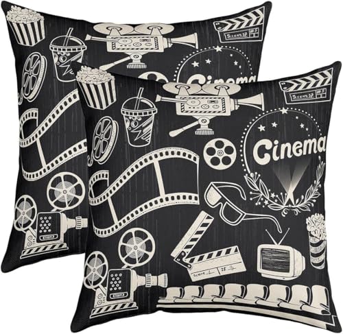 Latwerio 3D Kissenbezug 40x80 cm Kino Mikrofaser Kissenbezüge Film Dekorative Kissenbezug Kissenhülle 2er Set für Sofa Couch Auto Schlafzimmer Zuhause Outdoor Deko Pillowcase 2 Stück B481 von Latwerio