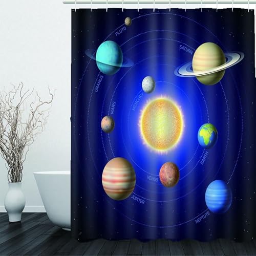 Latwerio Duschvorhang Galaxis 3D Duschvorhang Antischimmel 120 x 200 cm Galaxis Badezimmer Vorhang Wasserdicht Duschvorhänge Waschbar Bad Vorhäng für Badewanne mit 8 Haken W3708 Latwerio Duschvorhang Galaxis 3D Duschvorhang Antischimmel 120 x 200 cm Galaxis Badezimmer Vorhang Wasserdicht Duschvorhänge Waschbar Bad Vorhäng für Badewanne mit 8 Haken W3708 von Latwerio