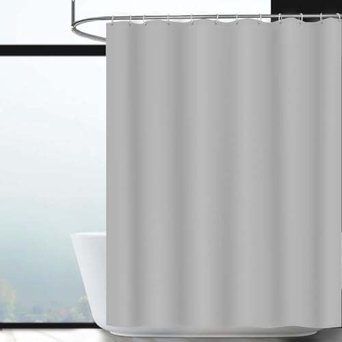 Latwerio Duschvorhang Grau 3D Duschvorhang Antischimmel 120 x 180 cm Hellgrau Badezimmer Vorhang Wasserdicht Duschvorhänge Waschbar Bad Vorhäng für Badewanne mit 8 Haken W3455 Latwerio Duschvorhang Grau 3D Duschvorhang Antischimmel 120 x 180 cm Hellgrau Badezimmer Vorhang Wasserdicht Duschvorhänge Waschbar Bad Vorhäng für Badewanne mit 8 Haken W3455 von Latwerio