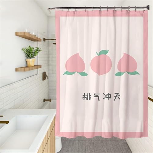 Latwerio Duschvorhang Homophon 3D Duschvorhang Antischimmel 120 x 200 cm Pfirsich Badezimmer Vorhang Wasserdicht Duschvorhänge Waschbar Bad Vorhäng für Badewanne mit 8 Haken W3337 Latwerio Duschvorhang Homophon 3D Duschvorhang Antischimmel 120 x 200 cm Pfirsich Badezimmer Vorhang Wasserdicht Duschvorhänge Waschbar Bad Vorhäng für Badewanne mit 8 Haken W3337 von Latwerio