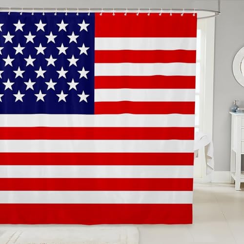 Latwerio Duschvorhang Nationalflagge 3D Duschvorhang Antischimmel 120 x 180 cm Usa Badezimmer Vorhang Wasserdicht Duschvorhänge Waschbar Bad Vorhäng für Badewanne mit 8 Haken W3469 Latwerio Duschvorhang Nationalflagge 3D Duschvorhang Antischimmel 120 x 180 cm Usa Badezimmer Vorhang Wasserdicht Duschvorhänge Waschbar Bad Vorhäng für Badewanne mit 8 Haken W3469 von Latwerio