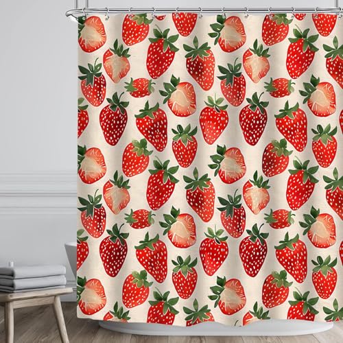 Latwerio Duschvorhang Obst 3D Duschvorhang Antischimmel 120 x 200 cm Obst Badezimmer Vorhang Wasserdicht Duschvorhänge Waschbar Bad Vorhäng für Badewanne mit 8 Haken W3715 Latwerio Duschvorhang Obst 3D Duschvorhang Antischimmel 120 x 200 cm Obst Badezimmer Vorhang Wasserdicht Duschvorhänge Waschbar Bad Vorhäng für Badewanne mit 8 Haken W3715 von Latwerio