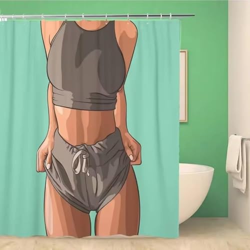 Latwerio Duschvorhang Sexy Schönheit 3D Duschvorhang Antischimmel 240x200 cm Sexy Girls Badezimmer Vorhang Wasserdicht Duschvorhänge Waschbar Bad Vorhäng für Badewanne mit 12 Haken V1169 Latwerio Duschvorhang Sexy Schönheit 3D Duschvorhang Antischimmel 240x200 cm Sexy Girls Badezimmer Vorhang Wasserdicht Duschvorhänge Waschbar Bad Vorhäng für Badewanne mit 12 Haken V1169 von Latwerio