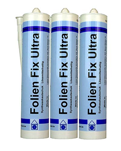 3 Stück Folienkleber Ultra- Dampfbremsenkleber, Dichtkleber, Luftdichtungskleber Folien Fixkleber Ultra Kartusche 300 ml. Starkes Haftspektrum 3 Stück Folienkleber Ultra- Dampfbremsenkleber, Dichtkleber, Luftdichtungskleber Folien Fixkleber Ultra Kartusche 300 ml. Starkes Haftspektrum von Latzel Dämmstoffe