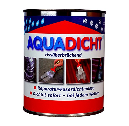 Latzel Dämmstoffe Aqua Dicht Reparatur - Faserdichtmasse 5kg Eimer transparent - Dichtet sofort bei jedem Wetter von Latzel Dämmstoffe