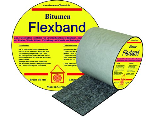 Bitumen Flex Dichtband 100 mm - Dehnbarkeit bis 30% von Latzel Dämmstoffe