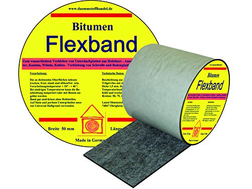 Latzel Dichtband Bitumen Flex 100 mm - Dehnbarkeit bis 30% - Wasserdicht - Anthrazit/Schwarz von Latzel Dämmstoffe