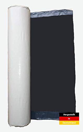 Latzel Dämmstoffe KSK-Dichtfolie 10x1m - Kaltschweissbahn, Abdichtbahn, Abdichtung, Vollflächig, Selbstklebend, Schwarz, Wasserfest, Rolle: Breite 1000 mm, Länge 10 m - 10 m² von Latzel Dämmstoffe