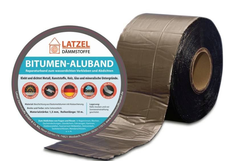 Latzel Dämmstoffe Dichtband Bitumen Aluband Dichtband 100 mm Verschiedene Farben von Latzel Dämmstoffe