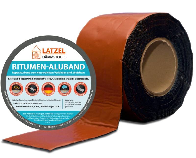 Latzel Dämmstoffe Dichtband Bitumen Aluband Dichtband 100 mm Verschiedene Farben von Latzel Dämmstoffe