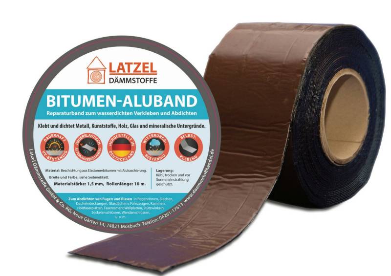 Latzel Dämmstoffe Dichtband Bitumen Aluband Dichtband 100 mm Verschiedene Farben von Latzel Dämmstoffe