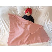 Baby Decke Pucktuch Wolle Seide 100x100cm von Latzhosenliebe