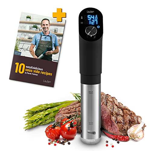 Lauben Sous Vide Stick SV01 Präzisionskocher - 1200W Profi Vakuum-Tauchthermostat für Ihr Zuhause | Sous Vide Garer von Lauben