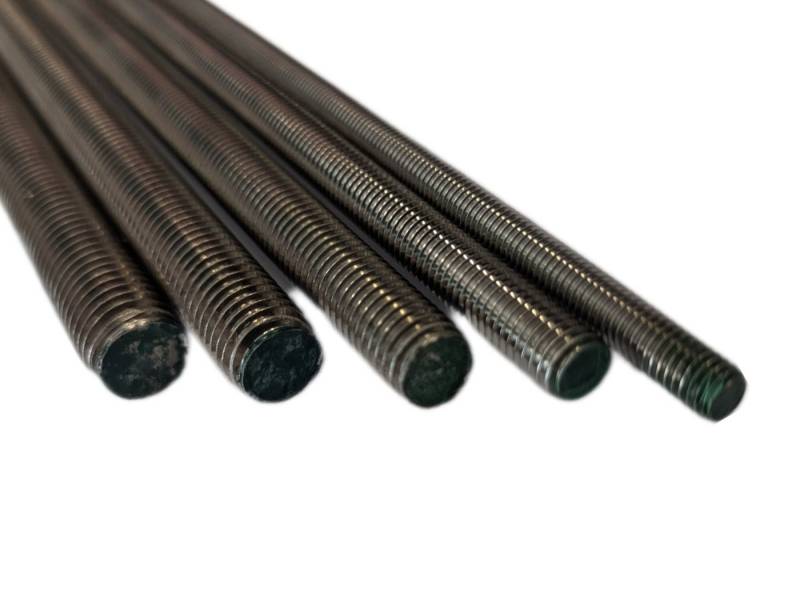 Laubner Gewindestange Gewindestangen Edelstahl DIN 975 976 Gewindestab VA V2A A2 1 m Meter, (10-St) von Laubner