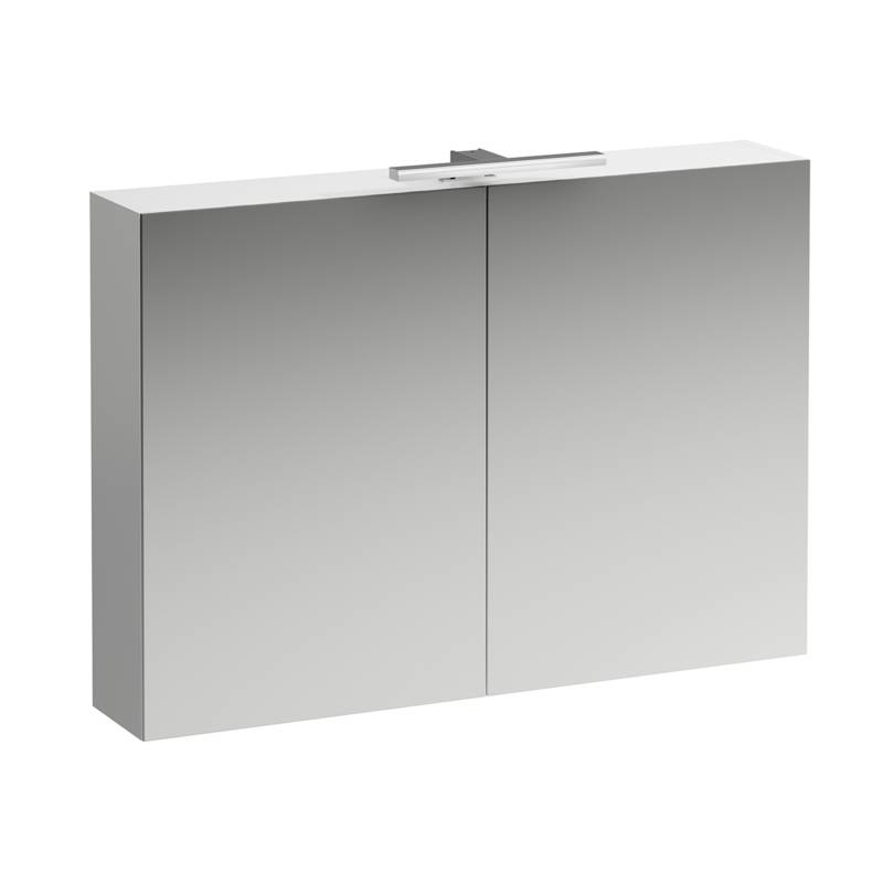 LAUFEN BASE Spiegelschrank 1000 mm, 2 Türen, LED- Licht Element, H4028521109991 von Laufen