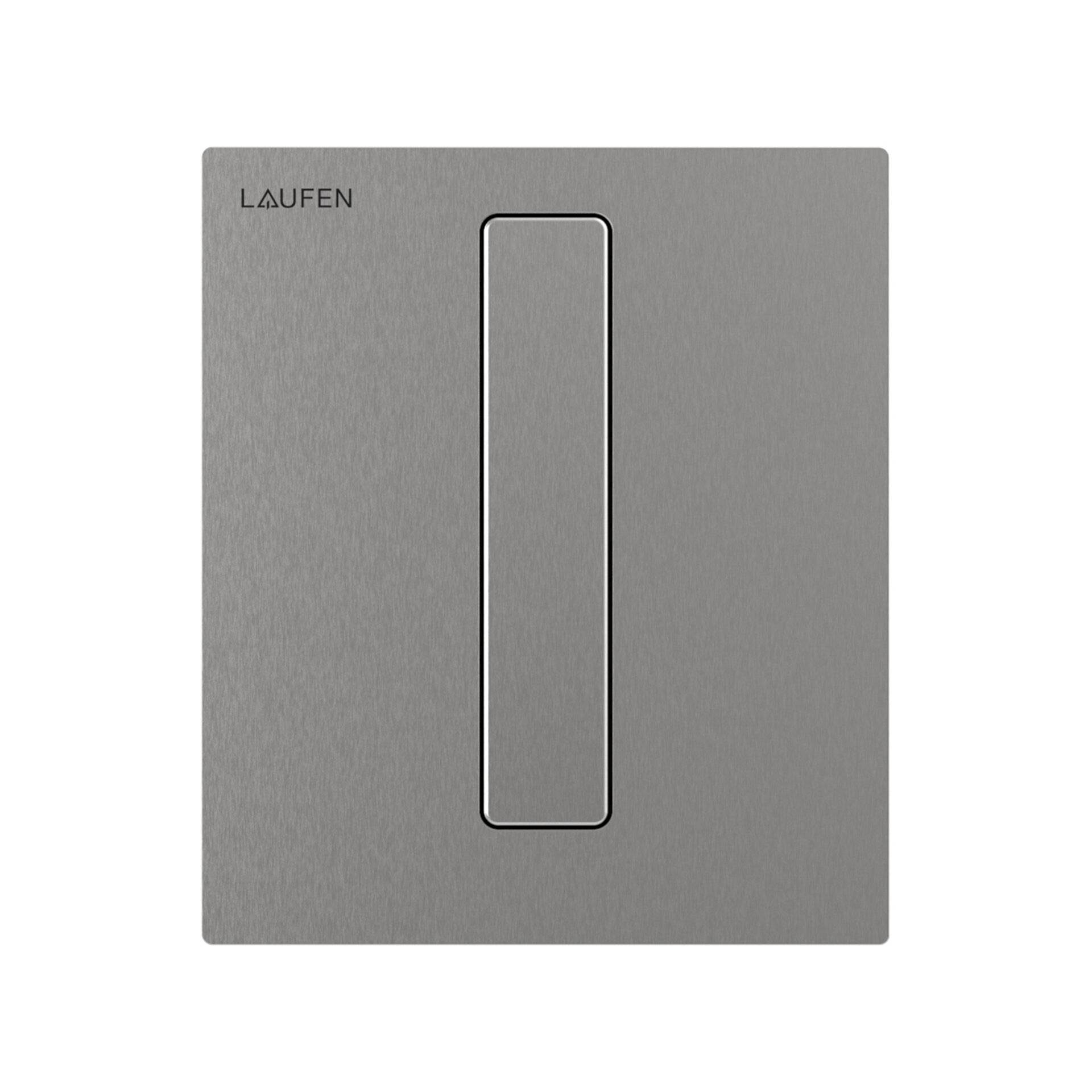 Laufen AU103 INEO Betätigungsplatte, für Urinal, Edelstahl gebürstet, 125x10x145mm, H9091039280001 von Laufen