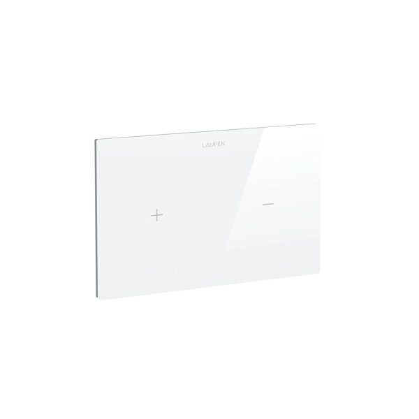 Laufen AW4 elektronische Betätigungsplatte, Glas, berührungslos, Dual-Flush, 252x15x162mm, H895664, Farbe: Weiß von Laufen