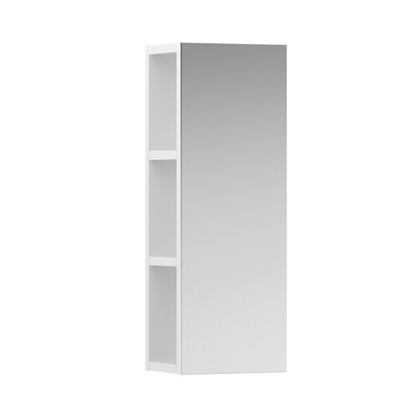 Laufen Base Regal mit Spiegelfront, offenes Spiegelelement 250 mm, Farbe: Weiß glänzend von Laufen