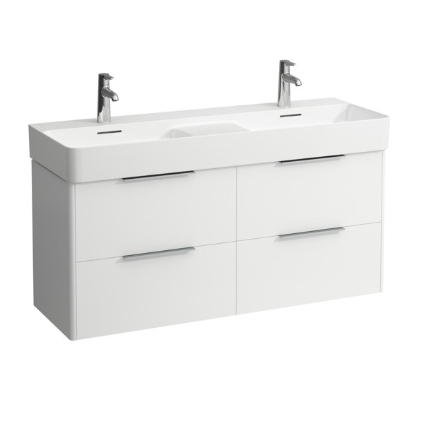 Laufen Base für Val Waschtischunterschrank, 4 Schubladen, zu WT H814282, 1180x390mm, H402534110, Farbe: Verkehrsgrau von Laufen