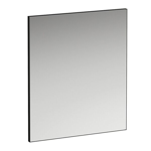 Laufen Frame 25 Spiegel, ohne Beleuchtung, 700x25x600, Ausführung: Aluminiumrahmen schwarz matt von Laufen