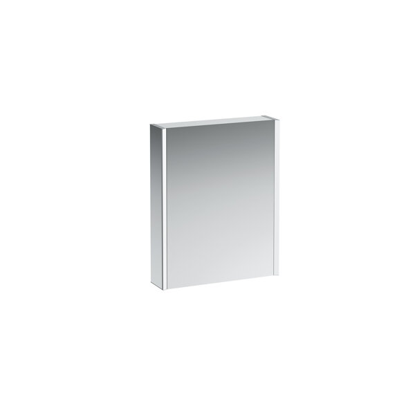 Laufen Frame 25 Spiegelschrank, Beleuchtung senkrecht, Ambiente Licht, 750x600, Anschlag links, Ausführung: Glas weiß / hinterlackiert von Laufen