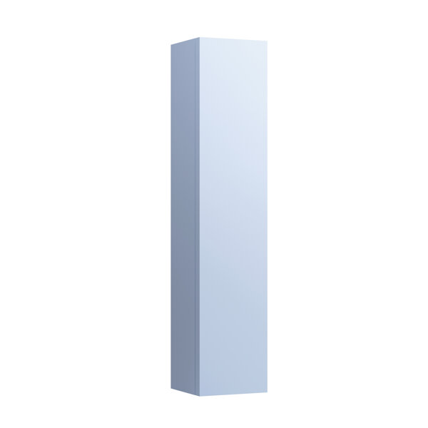 Laufen Kartell Hochschrank, 1 Tür, 4 Glasablagen, Scharnier rechts, 1650x340x350mm, H408288033, Farbe: graublau von Laufen
