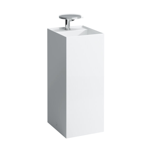 Laufen Kartell Waschtisch freistehend, 1 Hahnloch, ohne Überlauf, 375x435x900mm,, Farbe: Graphit matt von Laufen