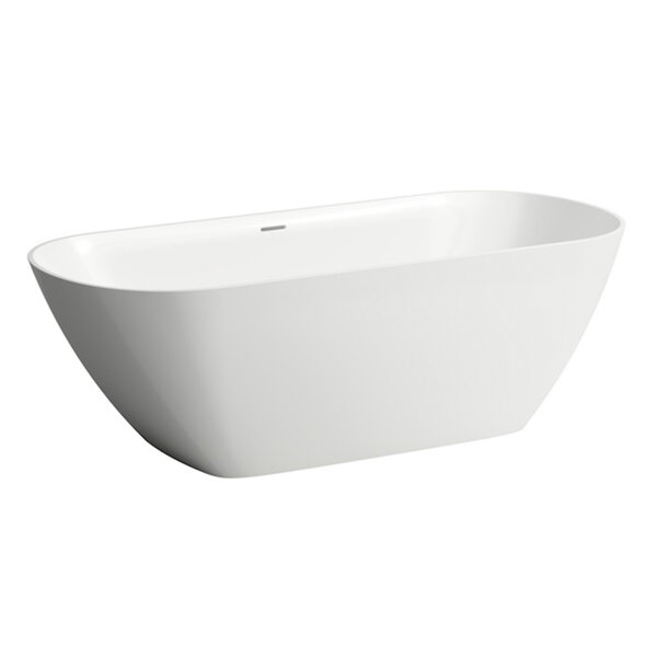 Laufen LUA Badewanne freistehend, 750x1700x540mm, aus Marbond, H220082, Farbe: Weiß von Laufen