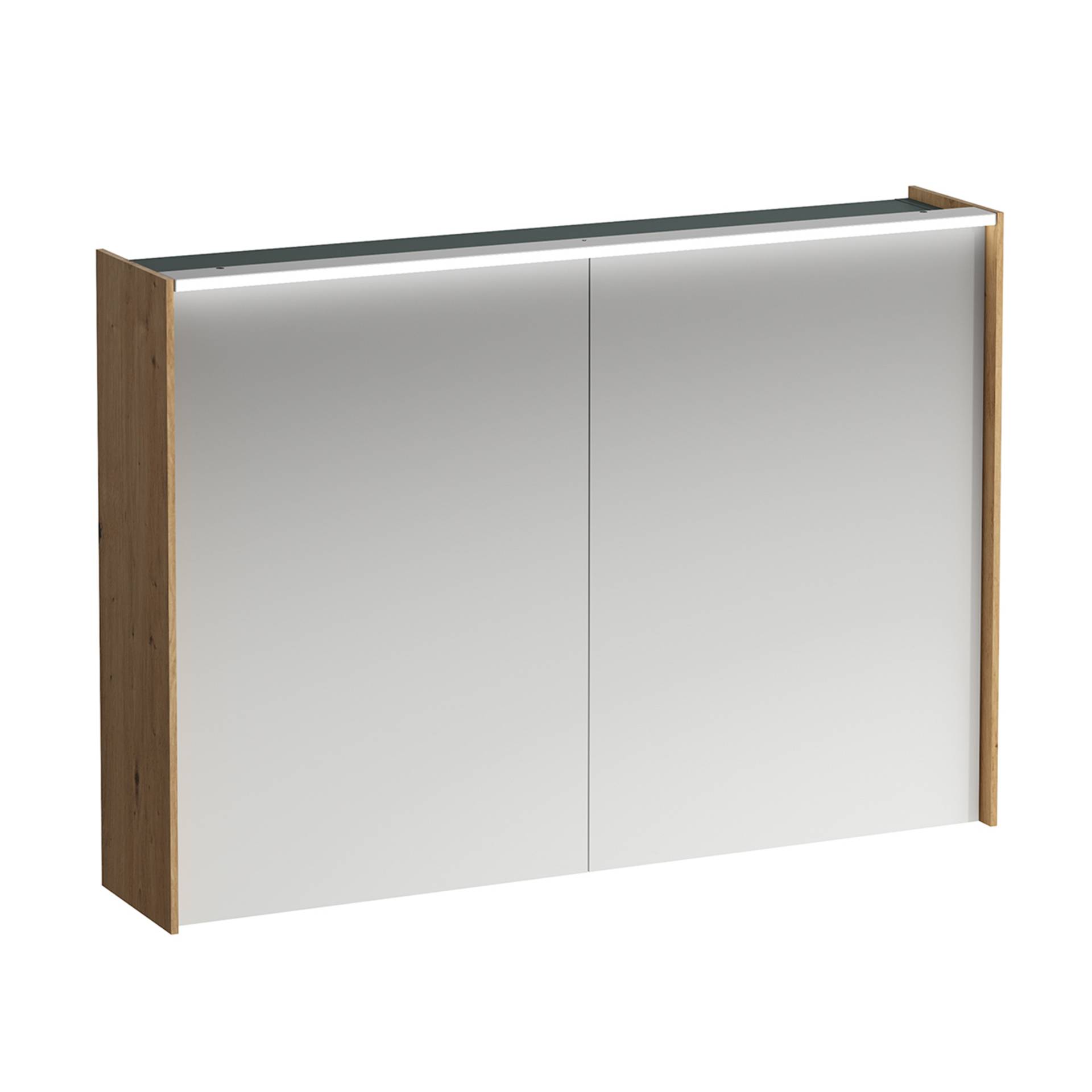 LAUFEN LANI Spiegelschrank, zwei Türen, mit LED-Lichtelement, 1020x210x715mm, 1, H4037921122671 von Laufen